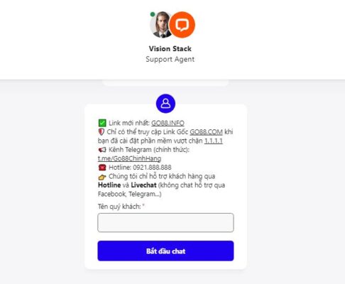 Liên hệ hỗ trợ Go88 qua hotline