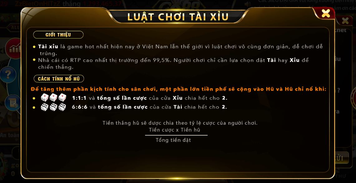 Cách chơi tài xỉu dễ hiểu tại Go 88