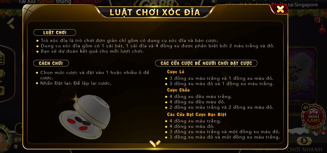 Bí quyết chơi game Xóc đĩa Go 88 thắng lớn